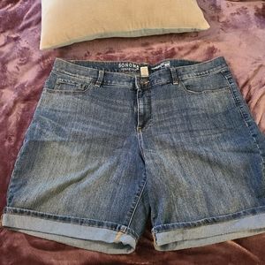 Sonoma Bermuda Jean shorts 18W NWOT